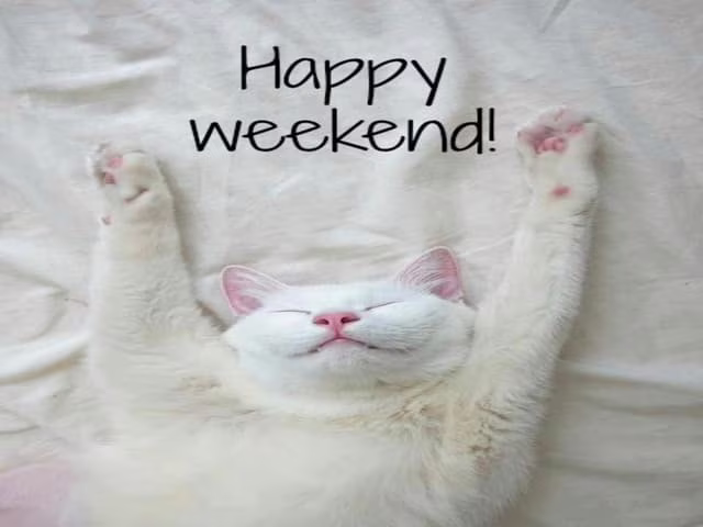 Buon fine settimana in inglese