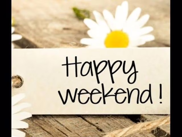 buon weekend in inglese 3