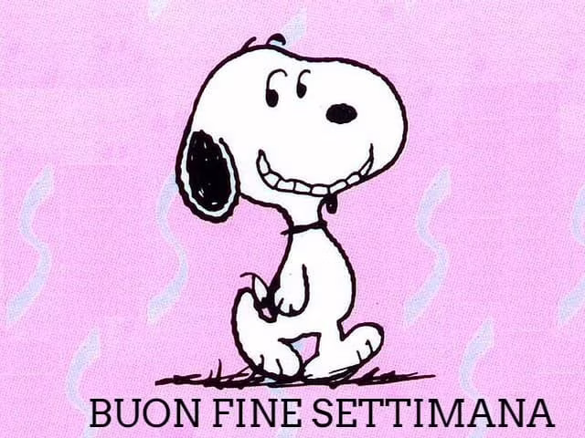 Buon weekend Snoopy 1