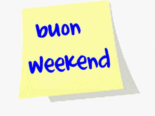 buon weekend gif animate 3