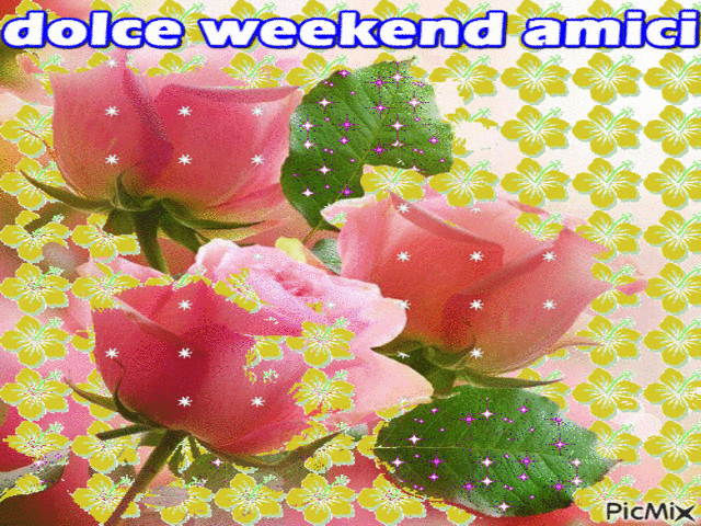 buon weekend gif animate