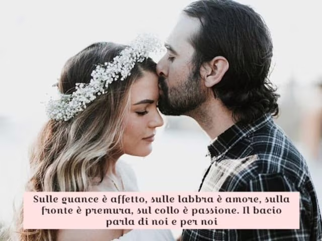 frasi sul bacio in fronte