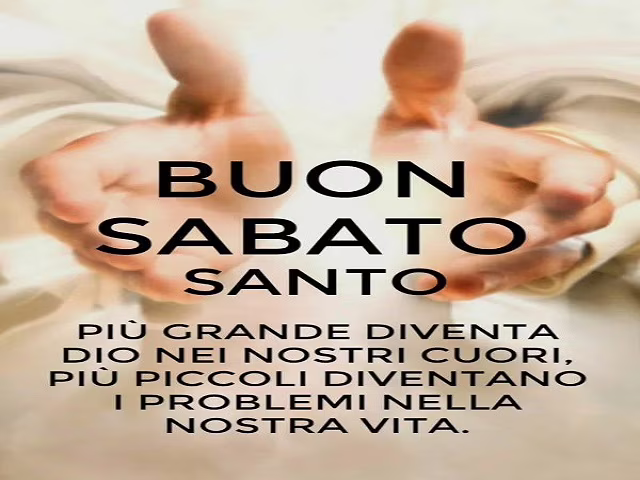 buon sabato di pasqua 