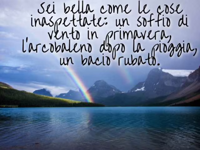 sei bella frasi