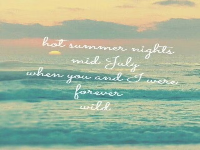frasi sull'estate in inglese 10