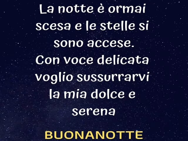 frasi buonanotte dolci
