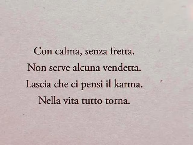 frasi karma tutto torna