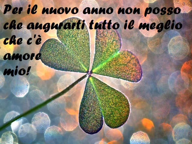 auguri di buon anno al mio amore