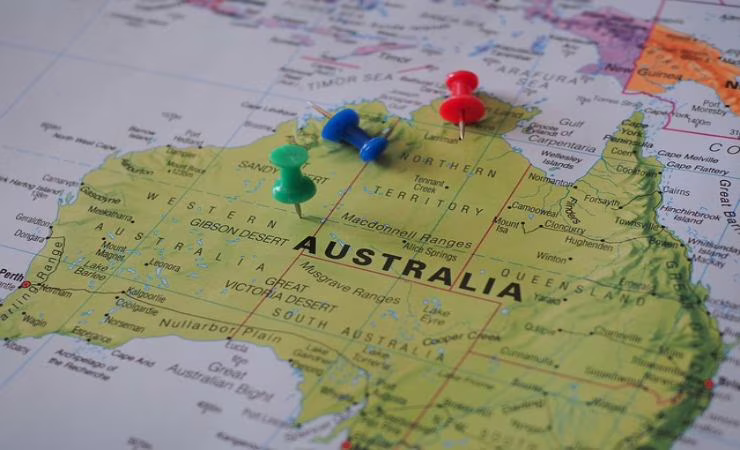 mappa australia