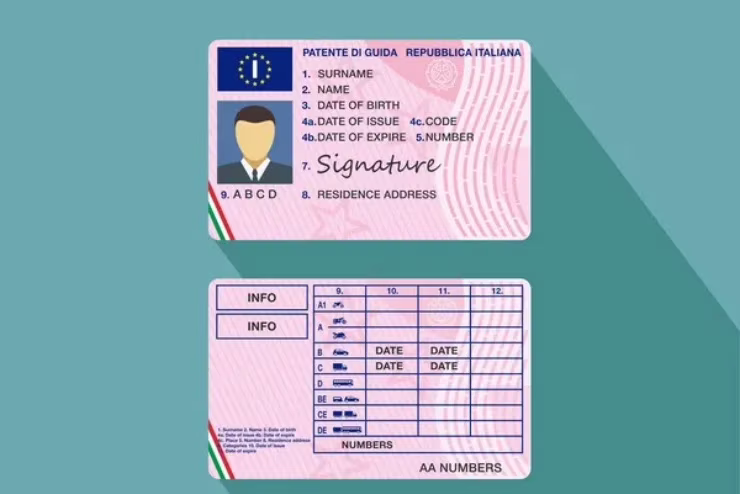 Patente di guida fac-simile