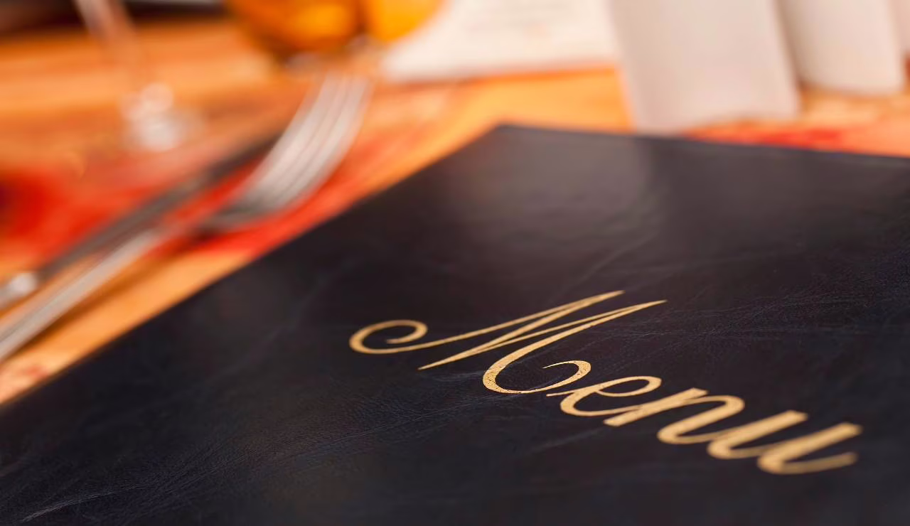 Menu tavolo