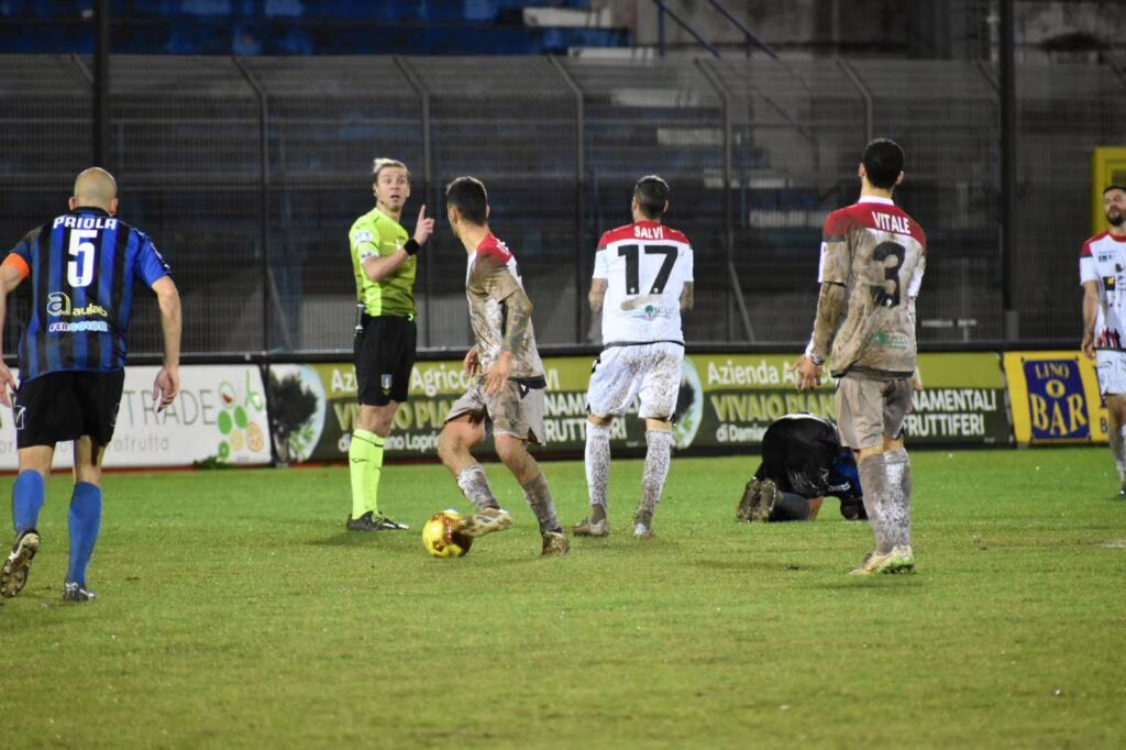 Uno scatto di Bisceglie-Foggia 0-0 