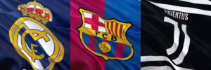 Real Madrid, Barcellona, Juventus