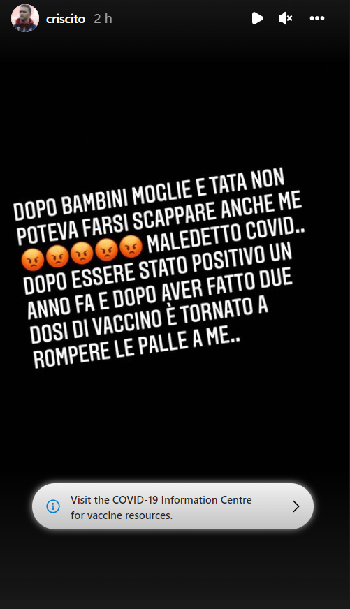 Instagram Story Criscito