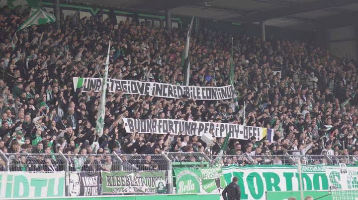Striscione SpVgg Fürth per Cerignola
