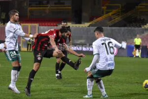 Santaniello durante Foggia-Avellino