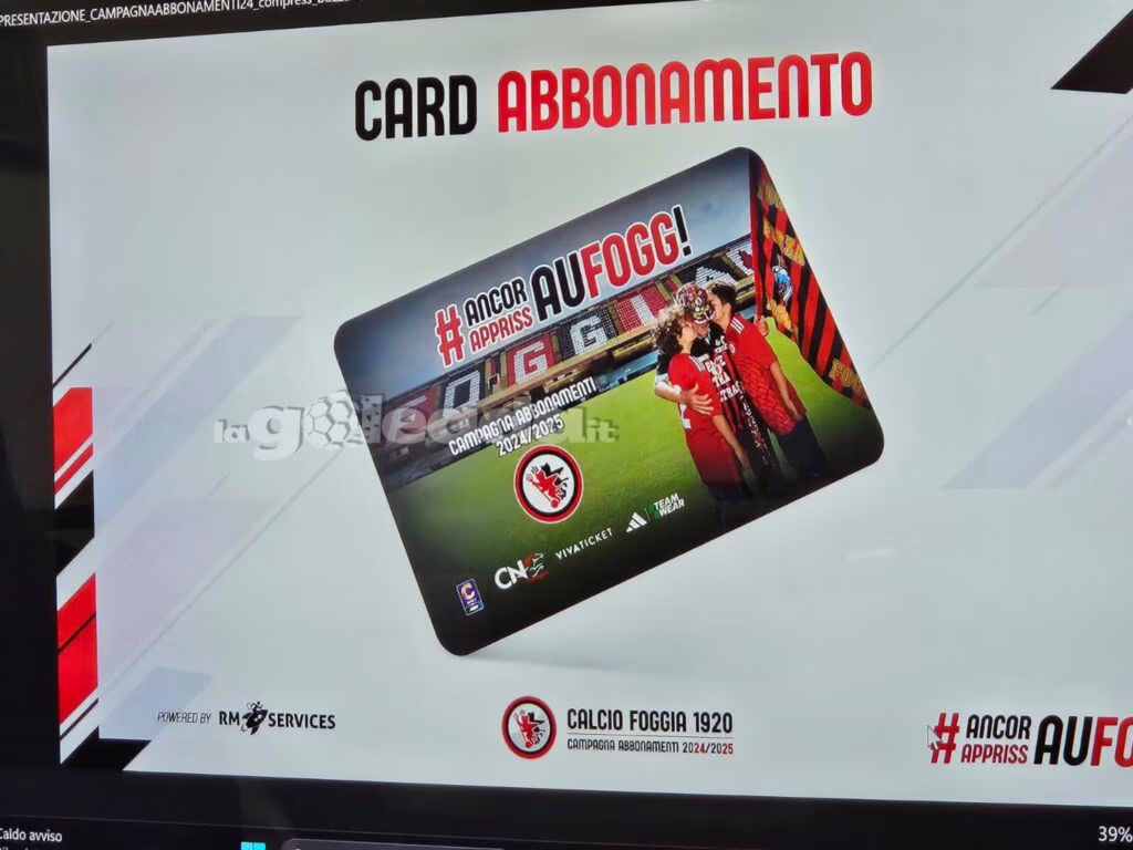 Card Abbonamento 2024/25 Foggia