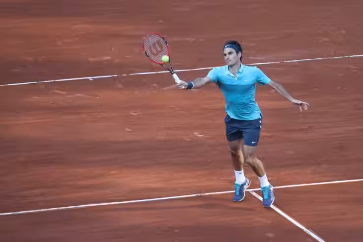 Federer in campo