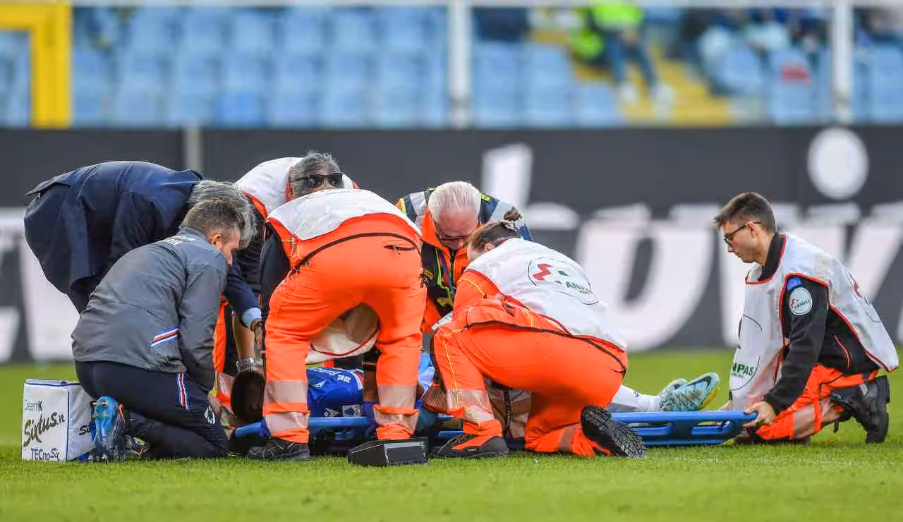 Infortunio calciatore