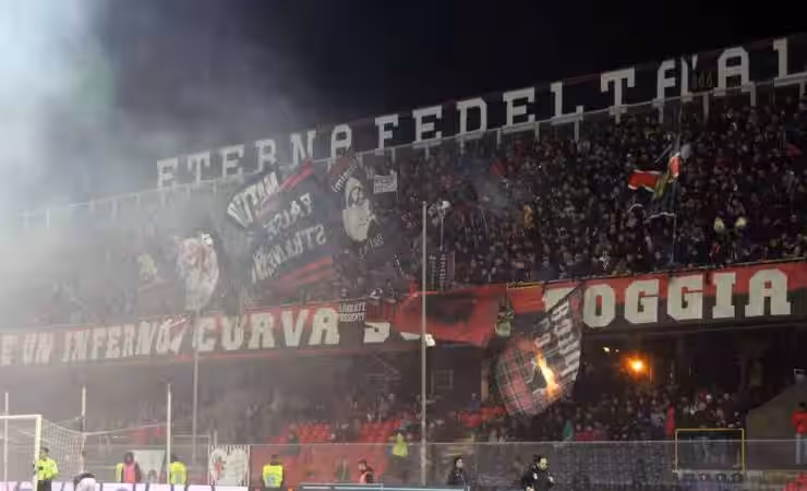 Tifosi Foggia arrabbiati