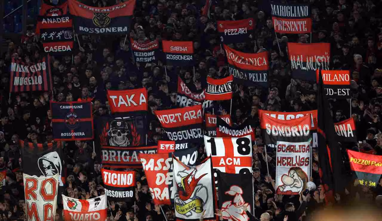 Tifosi Milan rossoneri