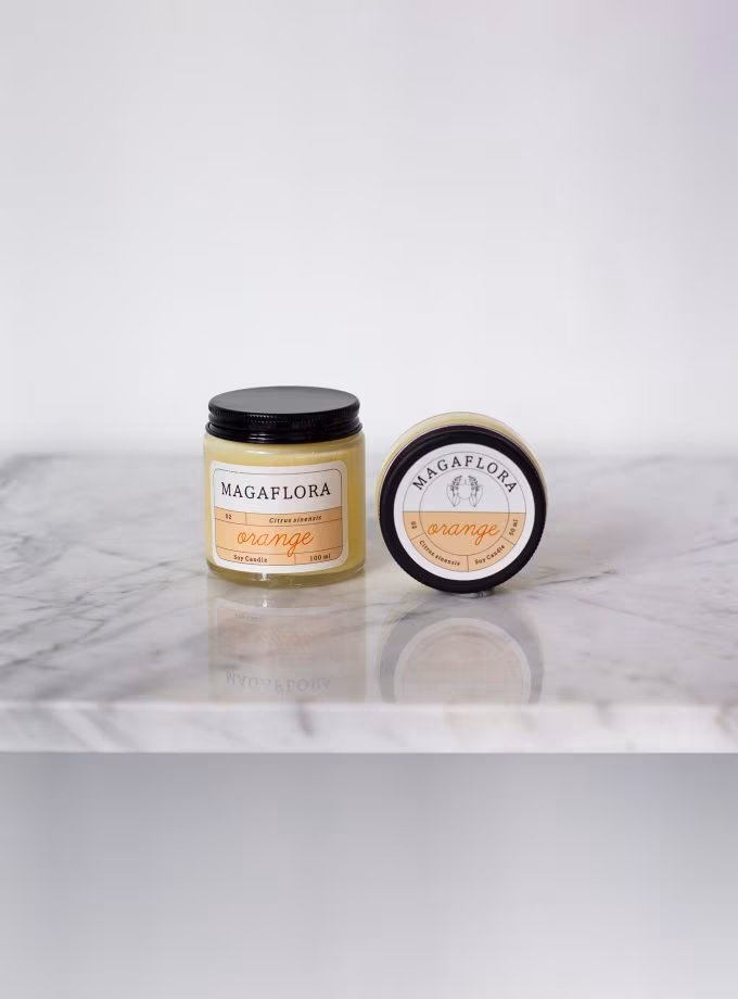 Orange Soya Wax Mum