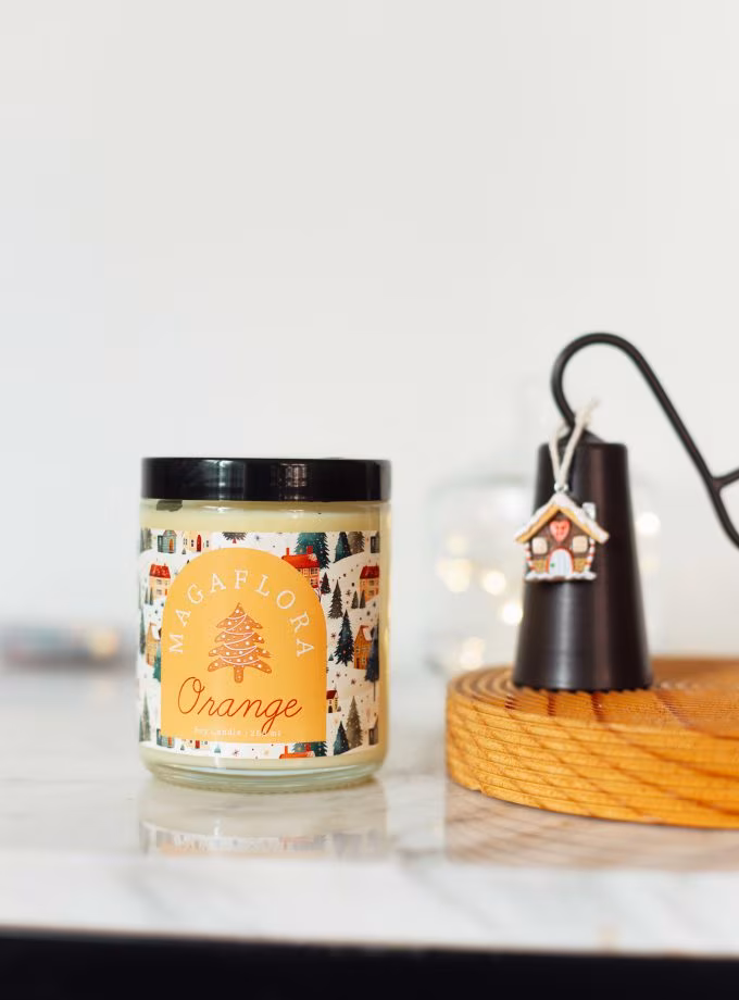 Yeni Yıl İkilisi 250 ML Mum ve Koyu Kahve Mum Söndürücü