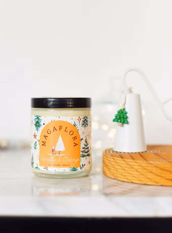 Yeni Yıl İkilisi 250 ML Mum ve Krem Mum Söndürücü