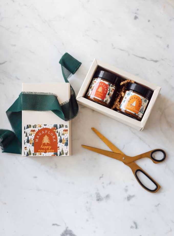 Yeni Yıl Mum İkili Hediye Seti