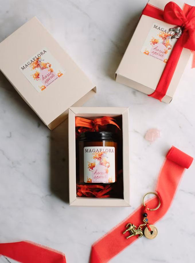 Horse Spirit Aromaterapik Mum – Fire Horse Year Ritual Candle