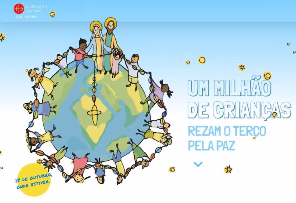 Um milhão de crianças rezam o Terço por um mundo melhor - Jornal O São Paulo