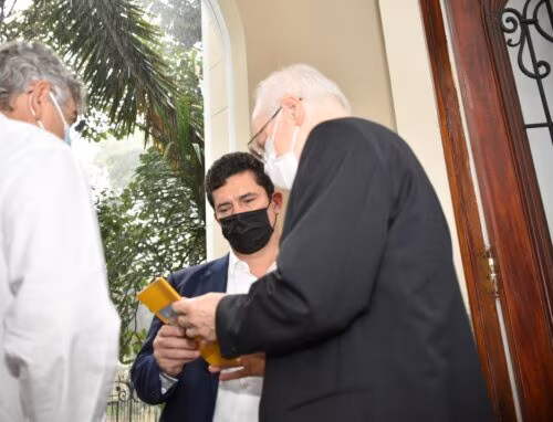 Cardeal Scherer recebe Sergio Moro em audiência - Jornal O São Paulo