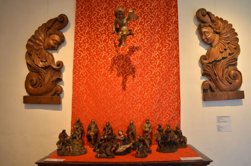 Peças no jardim são a novidade da exposição de presépios do Museu de Arte Sacra de São Paulo