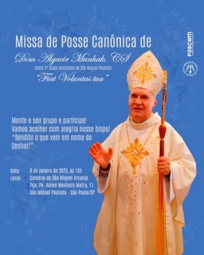Dom Algacir Munhak toma posse da Diocese de São Miguel Paulista - Jornal O São Paulo