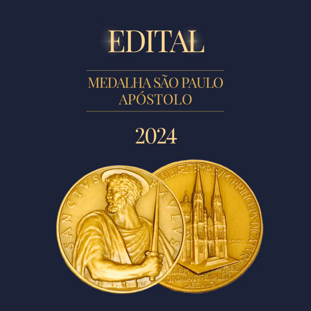 Inscrições para a Medalha São Paulo Apóstolo podem ser feitas até esta quarta-feira, 31