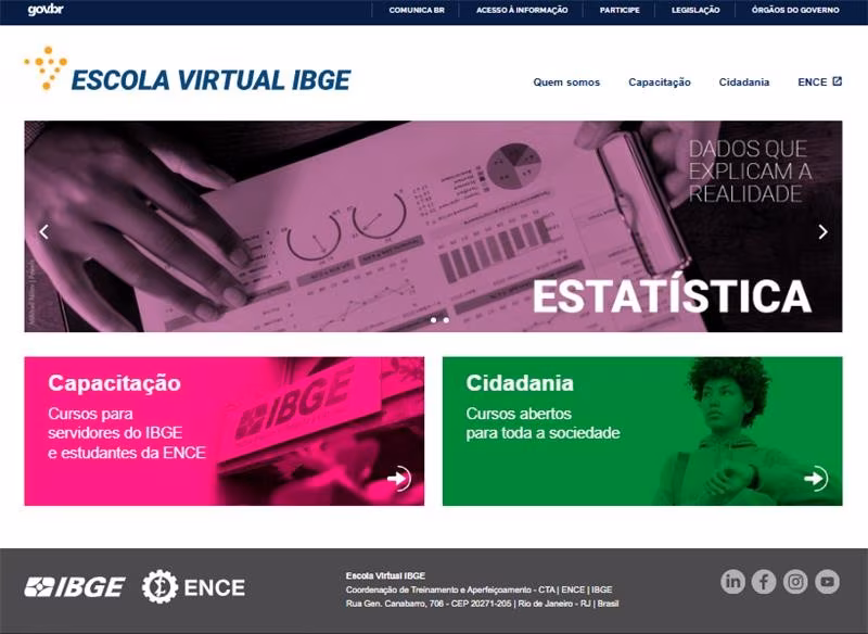 IBGE lança novo portal da Escola Virtual e oferece cursos para a sociedade - Jornal O São Paulo