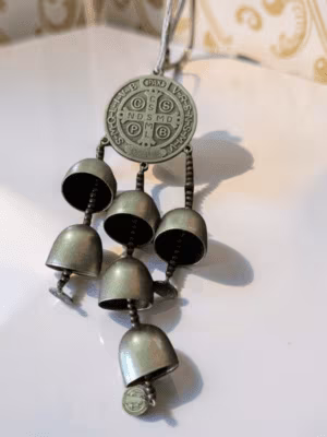 St. Benedict door hanger with bells