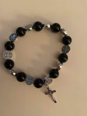 St. Benedict Black Onyx Bracelet
