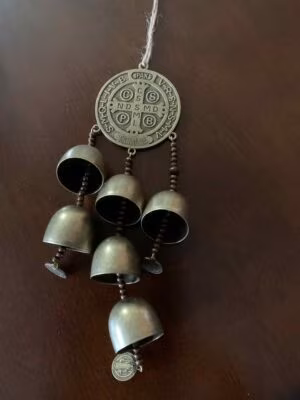 St. Benedict Door Hanger With Bells
