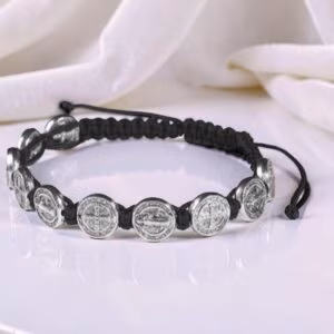 St. Benedict Corded bracelet black