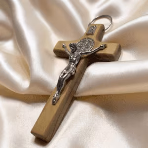 St. Benedict wood crucifix