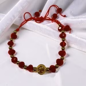 St. Benedict red bead bracelet