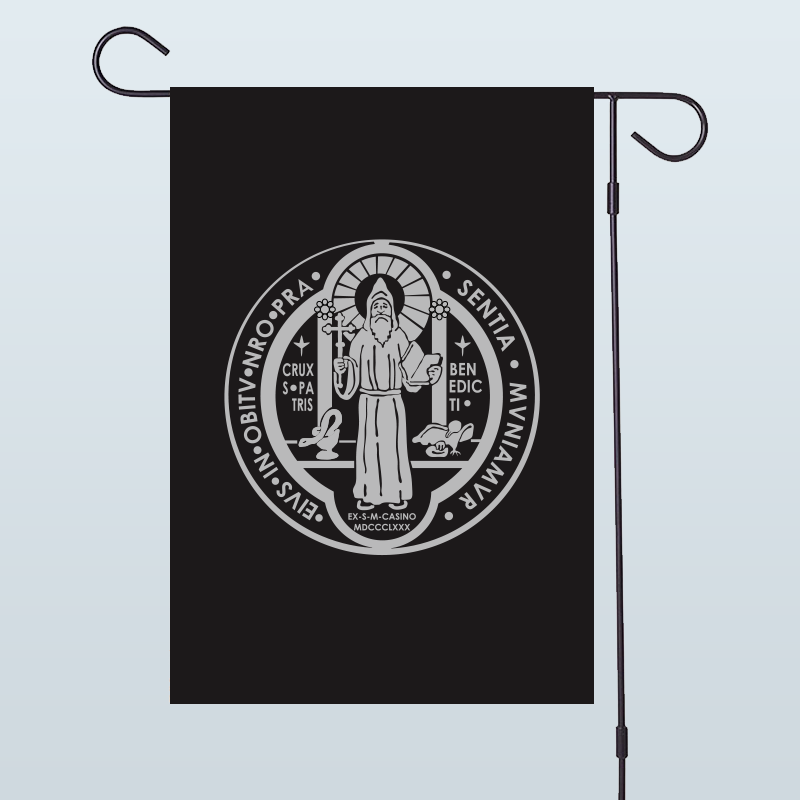 St. Benedict Medal Garden Flag