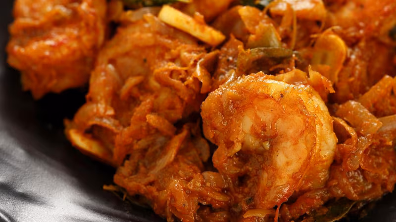 Kerala Style Prawn Roast