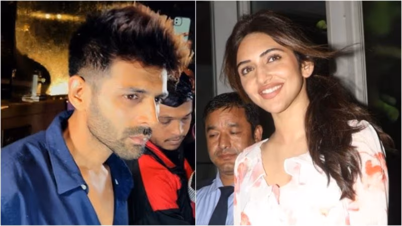 Kartik Aaryan and Sreeleela step out for dinner