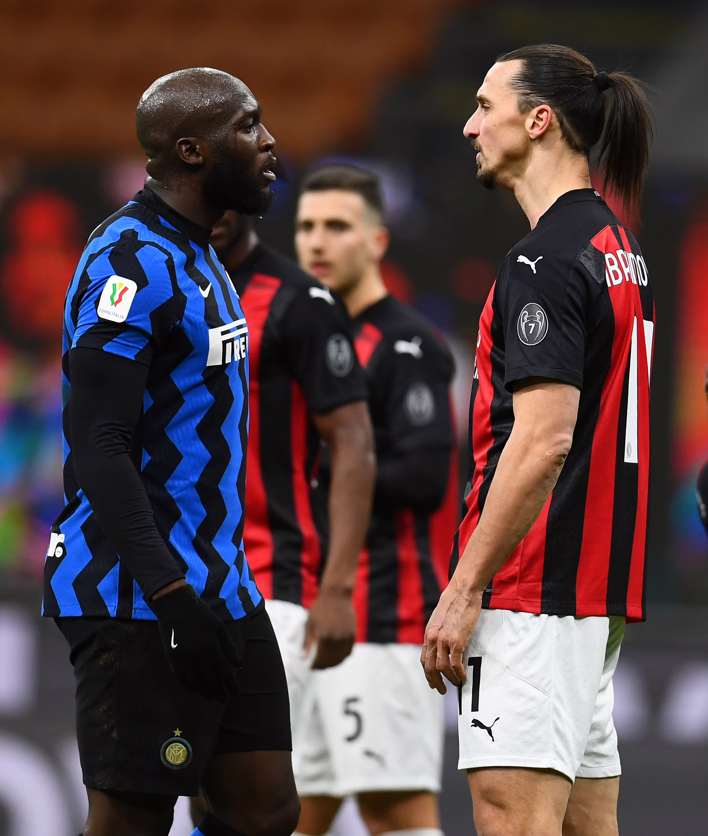 Alla fine del primo tempo Romelu Lukaku e Zlatan Ibrahimovic si sono affrontati con pesanti offese