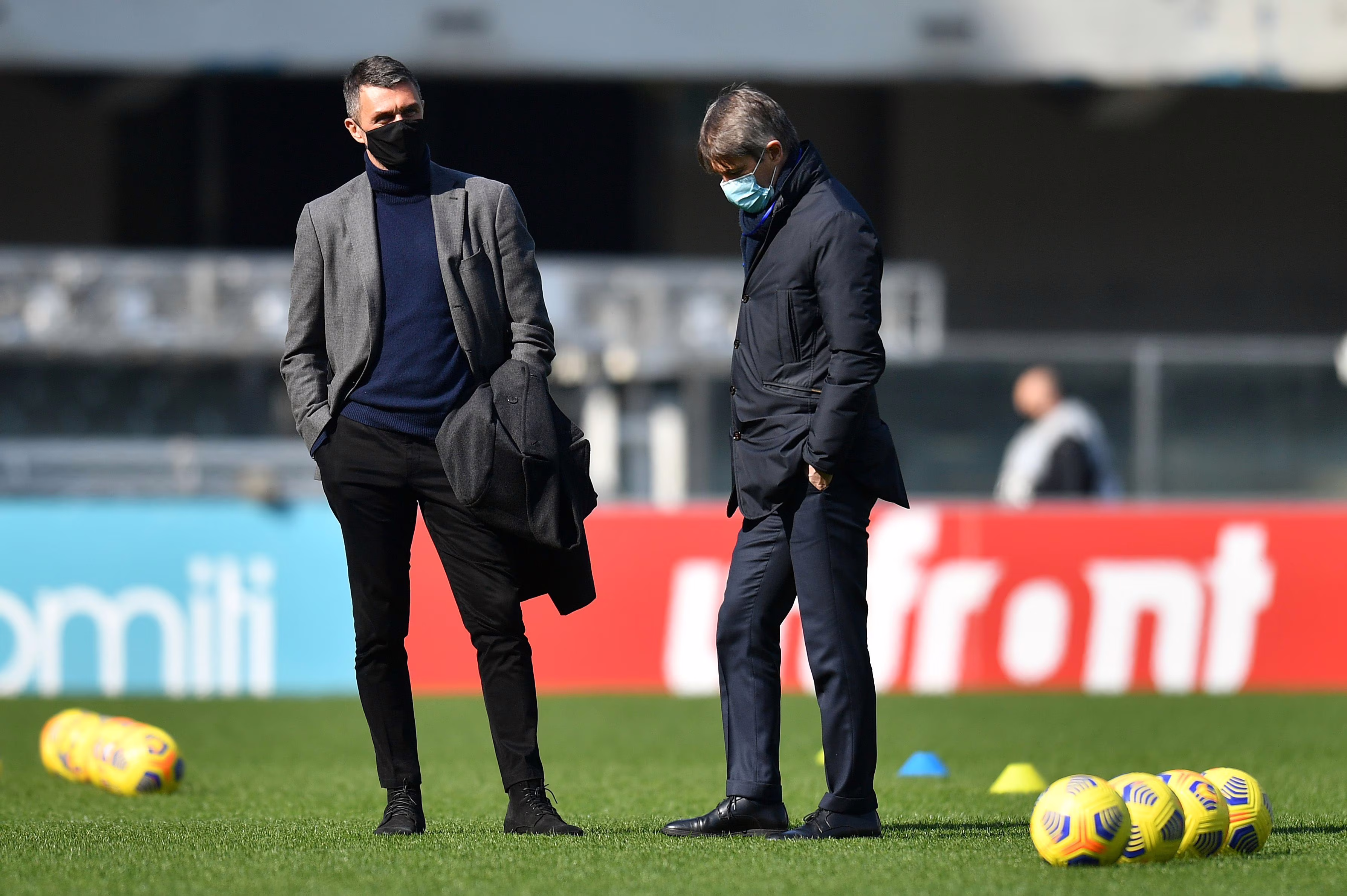 dirigenza del Milan: Maldini e Massara