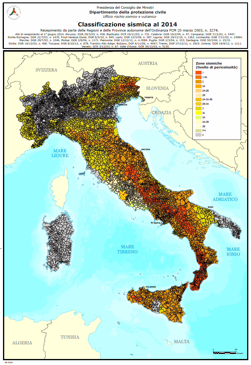 Classificazione Sismica dell'Italia