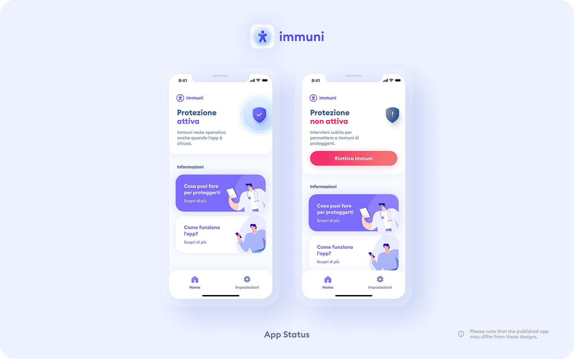 Immuni - AppStatus