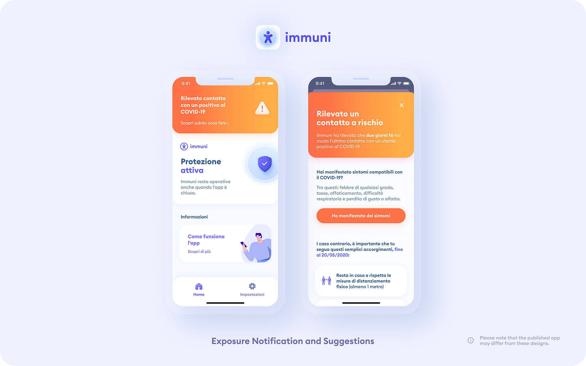 Immuni - ExposureNotificationAndSuggestions